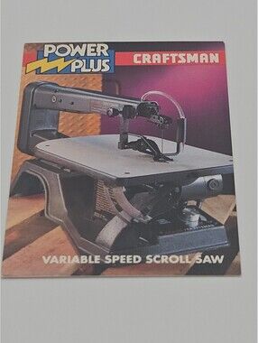 (Card) Craftsman Power Plus Variable Speed Scroll Saw 23618